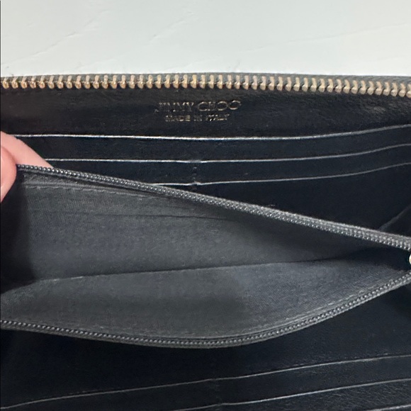 Jimmy Choo Black Star-Embossed Women's Wallet with COA - Picture 9 of 10